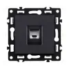 Розетка Ethernet RJ45 Cat.6, черный Kollinger Asthetik AS-017BK AS-017BK - 1