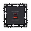 Розетка USB A+C 65W, черный Kollinger Asthetik AS-024BK AS-024BK - 1