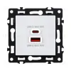 Розетка USB A+C 65W, белый Kollinger Asthetik AS-024WH AS-024WH - 1