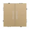 Выключатель 2-клавишный 10А/250В с LED подсветкой, золотой Kollinger Eclipse EC-010GD EC-010GD - 1