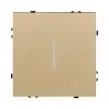 Выключатель кнопочный 1-клавишный 10А/250В с LED подсветкой, золотой Kollinger Eclipse EC-012GD EC-012GD - 1