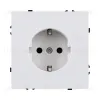 Розетка штепсельная SCHUKO 16A/250 В, белый глянцевый Kollinger Eclipse EC-014WG EC-014WG - 1