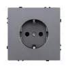 Розетка штепсельная SCHUKO 16A/250 В, серый Kollinger Eclipse EC-014GY EC-014GY - 1