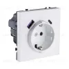 Розетка штепсельная SCHUKO 16A/250 В с USB A+C 20W, белый матовый Kollinger Eclipse EC-016WH EC-016WH - 2