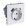 Розетка штепсельная SCHUKO 16A/250 В с USB A+C 20W, белый глянцевый Kollinger Eclipse EC-016WG EC-016WG - 2