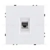 Розетка Ethernet RJ45 Cat.6, белый матовый Kollinger Eclipse EC-017WH EC-017WH - 1