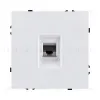 Розетка Ethernet RJ45 Cat.6, белый глянцевый Kollinger Eclipse EC-017WG EC-017WG - 1