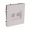 Розетка двойная Ethernet RJ45 Cat.6, кашемир матовый Kollinger Eclipse EC-018CM EC-018CM - 2