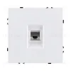Розетка телефонная RJ11, белый матовый Kollinger Eclipse EC-019WH EC-019WH - 1