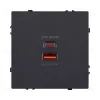Розетка USB A+C 65W, черный матовый Kollinger Eclipse EC-024BK EC-024BK - 1