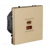 Розетка USB A+C 65W, золотой Kollinger Eclipse EC-024GD EC-024GD - 2