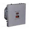 Розетка USB A+C 65W, серый Kollinger Eclipse EC-024GY EC-024GY - 2