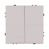 Выключатель кнопочный 2-клавишный 10А/250В, кашемир матовый Kollinger Eclipse EC-025CM EC-025CM - 1