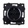 Розетка штепсельная SCHUKO 16A/250 В, черный Kollinger REA-002BK для Aspekt, Eleganz, Reflex REA-002BK - 1