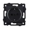 Розетка штепсельная SCHUKO 16A/250 В, черный матовый Kollinger REA-002BM для Aspekt, Eleganz, Reflex REA-002BM - 1