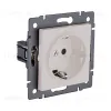 Розетка штепсельная SCHUKO 16A/250 В, кашемир матовый Kollinger REA-002CM для Aspekt, Eleganz, Reflex REA-002CM - 2