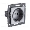 Розетка штепсельная SCHUKO 16A/250 В, серый Kollinger REA-002GY для Aspekt, Eleganz, Reflex REA-002GY - 2
