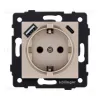 Розетка штепсельная SCHUKO 16A/250 В с USB A+C 20W, золотой Kollinger REA-004GD для Aspekt, Eleganz, Reflex REA-004GD - 1