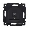 Розетка телефонная RJ11, черный матовый Kollinger REA-009BM для Aspekt, Eleganz, Reflex REA-009BM - 1