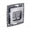 Розетка двойная RJ11 + RJ45 Cat.6, серый Kollinger REA-011GY для Aspekt, Eleganz, Reflex REA-011GY - 3