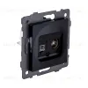 Розетка двойная TV (мама) + RJ45 Cat.6, черный Kollinger REA-012BK для Aspekt, Eleganz, Reflex REA-012BK - 2