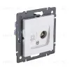 Розетка двойная TV (мама) + RJ45 Cat.6, белый Kollinger REA-012WH для Aspekt, Eleganz, Reflex REA-012WH - 2
