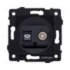 Розетка двойная TV (мама) + телефонная розетка RJ11, черный Kollinger REA-013BK для Aspekt, Eleganz, Reflex REA-013BK - 1
