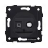 Розетка двойная спутниковая SAT + RJ45 Cat.6, черный матовый Kollinger REA-014BM для Aspekt, Eleganz, Reflex REA-014BM - 1