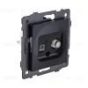Розетка двойная спутниковая SAT + RJ45 Cat.6, черный матовый Kollinger REA-014BM для Aspekt, Eleganz, Reflex REA-014BM - 2