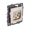 Розетка двойная спутниковая SAT + RJ45 Cat.6, золотой Kollinger REA-014GD для Aspekt, Eleganz, Reflex REA-014GD - 2