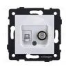 Розетка двойная спутниковая SAT + RJ45 Cat.6, белый Kollinger REA-014WH для Aspekt, Eleganz, Reflex REA-014WH - 1