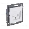 Розетка двойная Ethernet RJ45 Cat.5, белый Kollinger REA-015WH для Aspekt, Eleganz, Reflex REA-015WH - 2