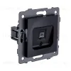 Розетка Ethernet RJ45 Cat.6, черный Kollinger REA-018BK для Aspekt, Eleganz, Reflex REA-018BK - 2