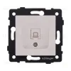 Розетка Ethernet RJ45 Cat.6, кашемир матовый Kollinger REA-018CM для Aspekt, Eleganz, Reflex REA-018CM - 1