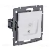 Розетка Ethernet RJ45 Cat.6, белый матовый Kollinger REA-018WM для Aspekt, Eleganz, Reflex REA-018WM - 2