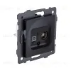 Розетка двойная TV (мама) + RJ45 Cat.6, черный матовый Kollinger REA-021BM для Aspekt, Eleganz, Reflex REA-021BM - 2