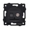 Розетка двойная TV (мама) + RJ45 Cat.6, черный матовый Kollinger REA-021BM для Aspekt, Eleganz, Reflex REA-021BM - 1