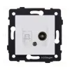 Розетка двойная TV (мама) + RJ45 Cat.6, белый матовый Kollinger REA-021WM для Aspekt, Eleganz, Reflex REA-021WM - 1
