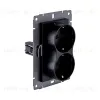 Розетка штепсельная SCHUKO двойная 16A/250 В, черный Kollinger REA-032BK для Aspekt, Eleganz, Reflex REA-032BK - 3