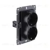 Розетка штепсельная SCHUKO двойная 16A/250 В, черный матовый Kollinger REA-032BM для Aspekt, Eleganz, Reflex REA-032BM - 2