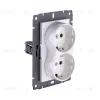 Розетка штепсельная SCHUKO двойная 16A/250 В, белый Kollinger REA-032WH для Aspekt, Eleganz, Reflex REA-032WH - 2