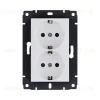 Розетка штепсельная SCHUKO двойная 16A/250 В, белый матовый Kollinger REA-032WM для Aspekt, Eleganz, Reflex REA-032WM - 1