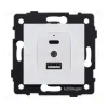 Розетка USB A+C 20W, белый Kollinger REA-037WH для Aspekt, Eleganz, Reflex REA-037WH - 1