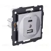 Розетка USB A+C 20W, серый Kollinger REA-037GY для Aspekt, Eleganz, Reflex REA-037GY - 2