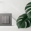 Выключатель 3-клавишный 10А/250В, изогнутый, серый Kollinger REA-R-012GY для Aspekt, Eleganz, Reflex REA-R-012GY - 3