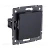 Выключатель 1-клавишный 10А/250В с LED подсветкой, черный матовый Kollinger REA-S-002BM для Aspekt, Eleganz, Reflex REA-S-002BM - 2