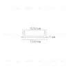 Декоративная вставка для шинопровода Arte lamp Track Accessories A540106С A540106С - 3
