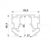 Шинопровод 48V д/натяжного потолка 2 метра Lightstar Uno Pro 509427 509427 - 2