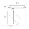 Трековый трехфазный светильник Quattro LED с управлением DALI Lightstar Alta Base A5136DALI A5136DALI - 2