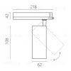 Трековый трехфазный светильник Quattro LED с управлением TRIAC Lightstar Alta Base A5136TRIAC A5136TRIAC - 2